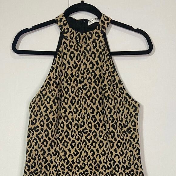 Tina Turk midi dress women’s 8 leopard print knit bodycon halter mob wife, - Picture 2 of 6